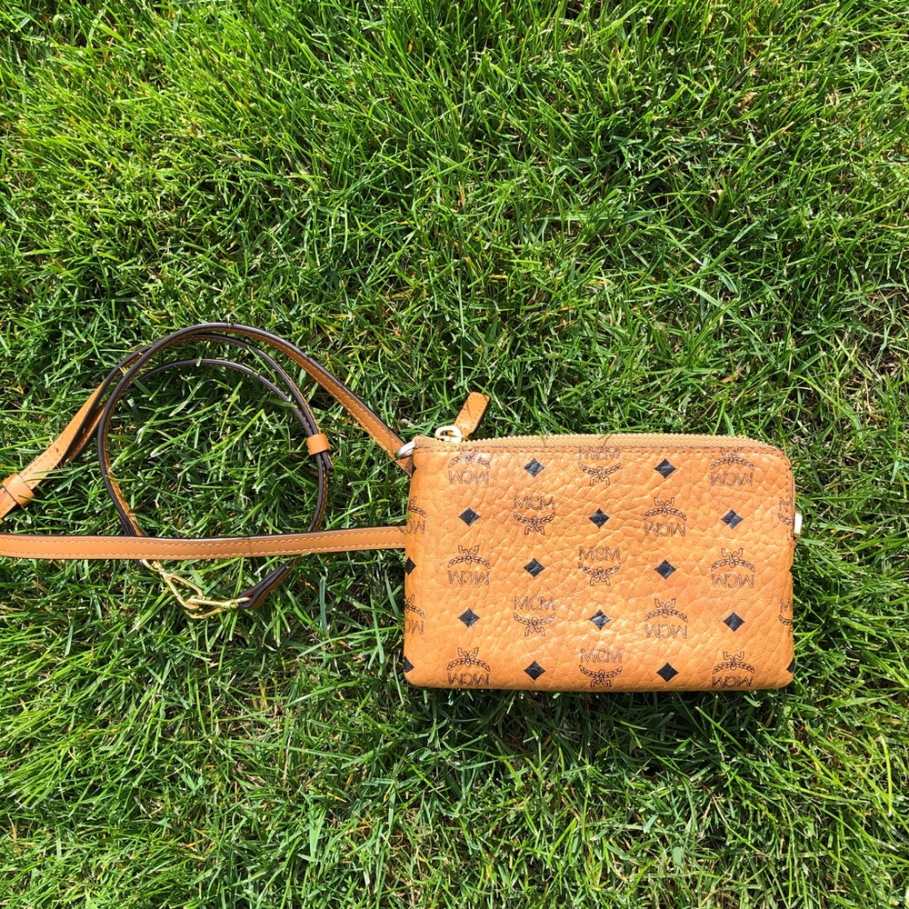 Brown MCM crossbody/waist bag